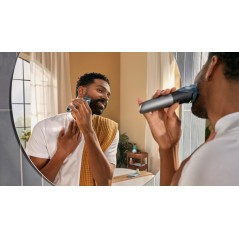 Philips 7000 Series BT7670 Trimmer - Stylish Black & Silver Precision Grooming Tool for Effortless Style